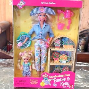 Gardening Fun Barbie and Kelly